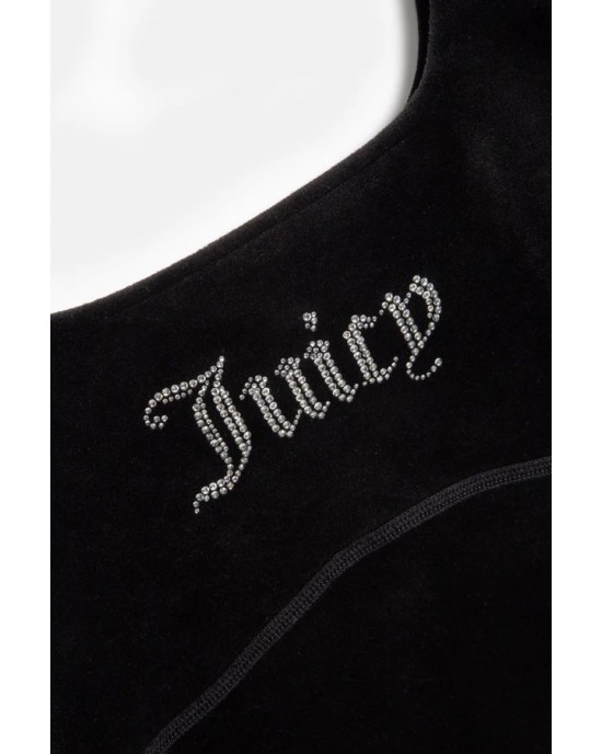 Juicy Couture Bromley Black Diamante Square Neck Τοπ