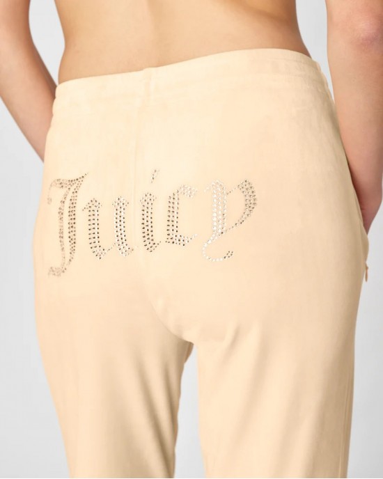 Juicy Couture Beach Sand Tina Velour Diamante Brandin Παντελόνι Φόρμας