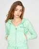 Juicy Couture Green Arched Madison Terry Towelling Monogram Ζακέτα
