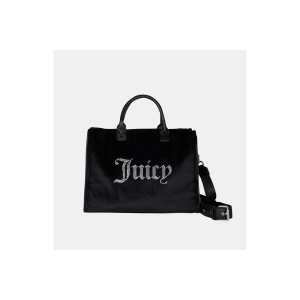 Juicy Couture Iris Velvet Black Shoppin Τσάντα