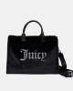 Juicy Couture Iris Velvet Black Shoppin Τσάντα