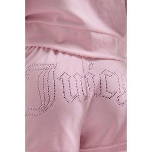Juicy Couture Cherry Blossom Tamia Velour Outline Diamante Σορτς