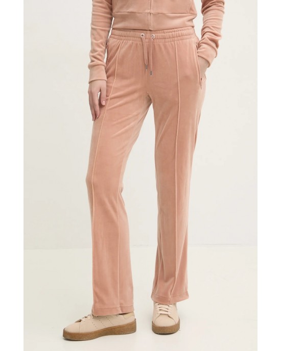 Juicy Couture Cafe Au Lait Diamante Velour Παντελόνι Φόρμας