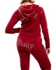 Juicy Couture Red Dahlia Diamante Velour Παντελόνι Φόρμας