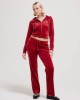 Juicy Couture Red Dahlia Diamante Velour Παντελόνι Φόρμας
