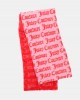 Juicy Couture Nico Intarsia Monogram Fluffy Κασκόλ Cotton Candy