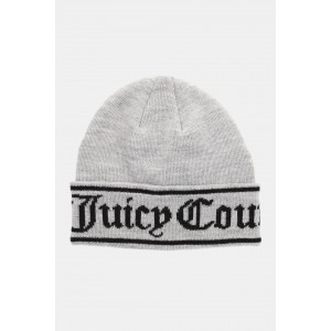 Juicy Couture Ingrid Flat Knit Jacquard Σκούφος Silver Marl