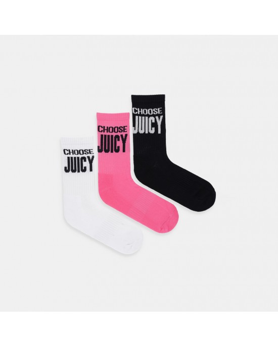 Juicy Couture 3Pack Multi Κάλτσες Juicy Couture 3Pack Multi Κάλτσες