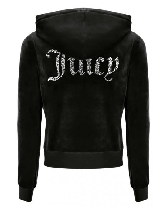 Juicy Couture Black Mini Mixed Crystal Ζακέτα Φόρμας