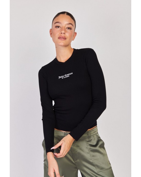 Juicy Couture Skyler Long Sleeve Black Μπλούζα