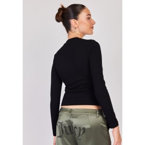 Juicy Couture Skyler Long Sleeve Black Μπλούζα