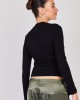 Juicy Couture Skyler Long Sleeve Black Μπλούζα