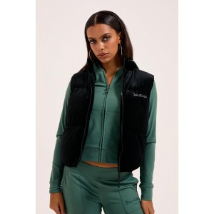 Juicy Couture Lightening Velour Black Γιλέκο
