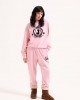 Juicy Couture Vista Pink Marl Flocked Crest Cuffed Joggers Παντελόνι Juicy Couture Vista Pink Marl Flocked Crest Cuffed Joggers Παντελόνι