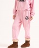 Juicy Couture Vista Pink Marl Flocked Crest Cuffed Joggers Παντελόνι Juicy Couture Vista Pink Marl Flocked Crest Cuffed Joggers Παντελόνι