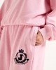Juicy Couture Vista Pink Marl Flocked Crest Cuffed Joggers Παντελόνι Juicy Couture Vista Pink Marl Flocked Crest Cuffed Joggers Παντελόνι