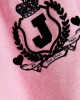 Juicy Couture Vista Pink Marl Flocked Crest Cuffed Joggers Παντελόνι Juicy Couture Vista Pink Marl Flocked Crest Cuffed Joggers Παντελόνι