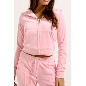 Juicy Couture Madison Pink Diamante Velour Ζακέτα Φόρμας Juicy Couture Madison Pink Diamante Velour Ζακέτα Φόρμας