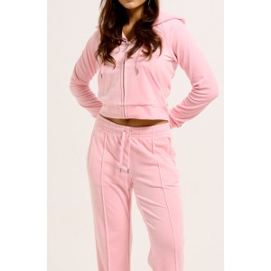 Juicy Couture Madison Pink Diamante Velour Ζακέτα Φόρμας Juicy Couture Madison Pink Diamante Velour Ζακέτα Φόρμας