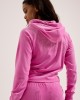 Juicy Couture Super Pink Madison Diamante Velour Ζακέτα Φόρμας
