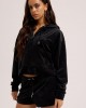 Juicy Couture Black Madison Diamante Velour Ζακέτα Φόρμας