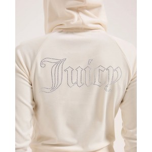 Juicy Couture Sugar Swizzle Madison Diamante Velour Ζακέτα Φόρμας