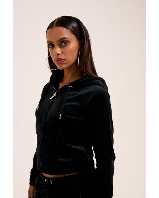 Juicy Couture Madison Black Outline Diamante Ζακέτα Φόρμας Juicy Couture Madison Black Outline Diamante Ζακέτα Φόρμας