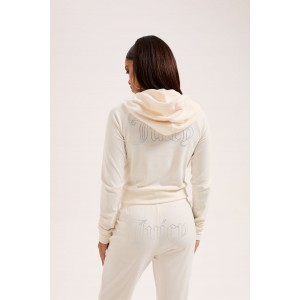 Juicy Couture Madison Sugar Swizzle Outline Diamante Ζακέτα Φόρμας Juicy Couture Madison Sugar Swizzle Outline Diamante Ζακέτα Φόρμας