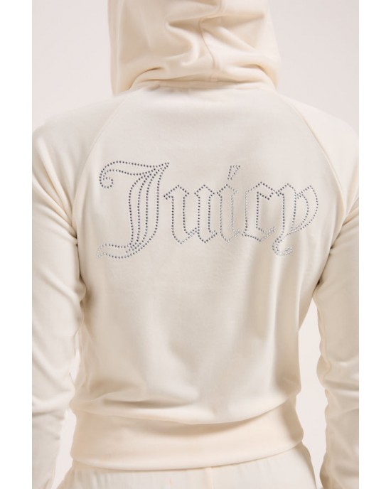 Juicy Couture Madison Sugar Swizzle Outline Diamante Ζακέτα Φόρμας
