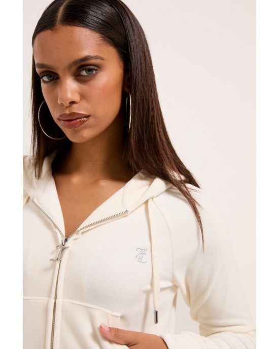 Juicy Couture Madison Sugar Swizzle Outline Diamante Ζακέτα Φόρμας
