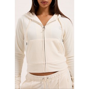 Juicy Couture Madison Sugar Swizzle Outline Diamante Ζακέτα Φόρμας