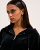 Juicy Couture Iccle Black Outline Diamante Oversized Cropped Ζακέτα Φόρμας Juicy Couture Iccle Black Outline Diamante Oversized Cropped Ζακέτα Φόρμας