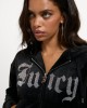 Juicy Couture Black Old Gothic Oversized Cropped Ζακέτα