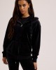 Juicy Couture Black Halan Oversized Classic Velour Ζακέτα