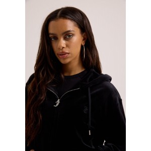 Juicy Couture Black Halan Oversized Classic Velour Ζακέτα