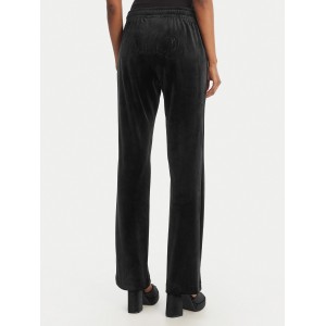 Juicy Couture Black Tina Velour Outline Diamante Παντελόνι Φόρμας