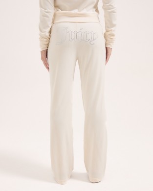 Juicy Couture Sugar Swizzle Tina Velour Outline Diamante Παντελόνι Φόρμας