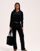 Juicy Couture Tina Black Velour Outline Diamante Παντελόνι Φόρμας Juicy Couture Tina Black Velour Outline Diamante Παντελόνι Φόρμας