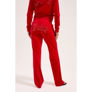Juicy Couture Tina Toreador Velour Outline Diamante Παντελόνι Φόρμας