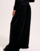 Juicy Couture Cheviot Black Cuffed Outline Diamante Wide Leg Παντελόνι Juicy Couture Cheviot Black Cuffed Outline Diamante Wide Leg Παντελόνι