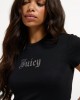 Juicy Couture Old Gothic Diamanté Baby T-shirt Black Μπλούζα