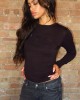 Juicy Couture Diamanté Dog Crest Long Sleeve Black Μπλούζα