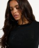 Juicy Couture Diamanté Dog Crest Long Sleeve Black Μπλούζα