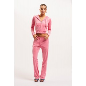 Juicy Couture Pink Lemonade Diamante Velour Παντελόνι Φόρμας