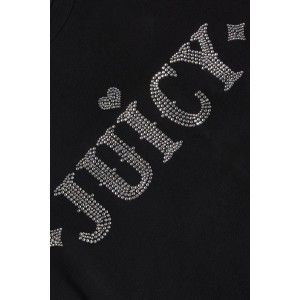 Juicy Couture Rodeo Black Diamante Fitted T-shirt Μπλούζα