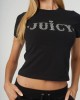 Juicy Couture Rodeo Black Diamante Fitted T-shirt Μπλούζα