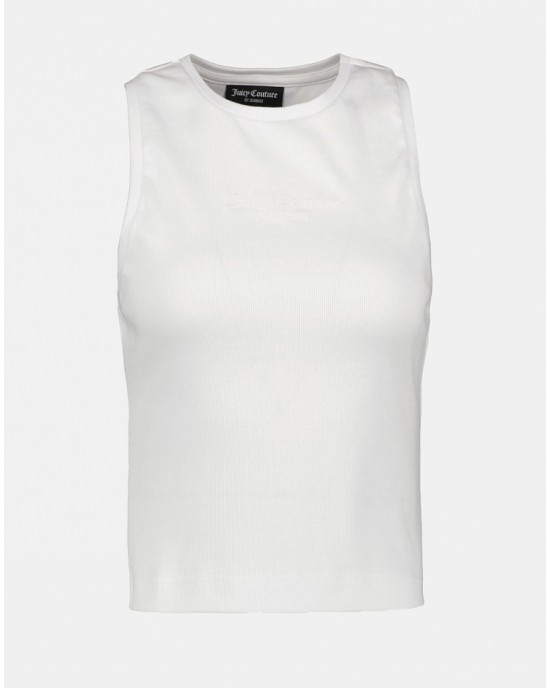 Juicy Couture Beckham Vest Rib White Μπλούζα