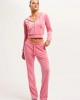 Juicy Couture Pink Lemonade Madison Diamante Velour Zip-Through Ζακέτα Φόρμας