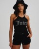 Juicy Couture Black Tamia Veour Diamante Σορτς