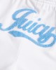 Juicy Couture White Gabriel Boxy Retro Logo Σορτς